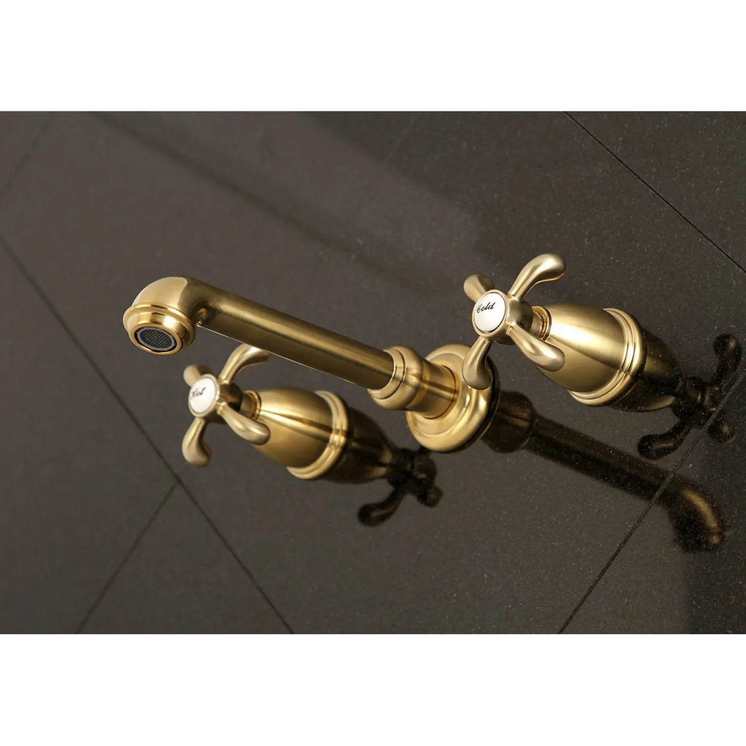 Outlet French Country 2-Handle Wall Mount Roman Tub Faucet Tub Faucets