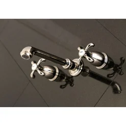 Outlet French Country 2-Handle Wall Mount Roman Tub Faucet Tub Faucets