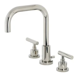 Online FSC893XCML-P Manhattan Widespread Bathroom Faucet with Brass Pop-Up 8