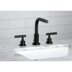 New FSC895XCML-P Manhattan Widespread Bathroom Faucet with Brass Pop-Up 8" Widespread