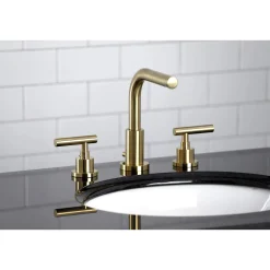 New FSC895XCML-P Manhattan Widespread Bathroom Faucet with Brass Pop-Up 8