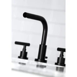 New FSC895XCML-P Manhattan Widespread Bathroom Faucet with Brass Pop-Up 8