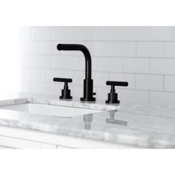 New FSC895XCML-P Manhattan Widespread Bathroom Faucet with Brass Pop-Up 8