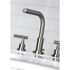 New FSC895XCML-P Manhattan Widespread Bathroom Faucet with Brass Pop-Up 8