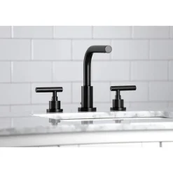 New FSC895XCML-P Manhattan Widespread Bathroom Faucet with Brass Pop-Up 8