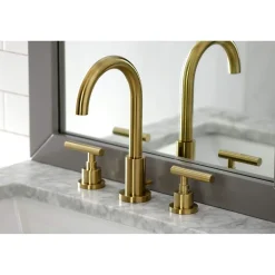 Outlet FSC892XCML-P Manhattan Widespread Bathroom Faucet with Brass Pop-Up 8
