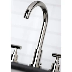 Outlet FSC892XCML-P Manhattan Widespread Bathroom Faucet with Brass Pop-Up 8