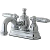 Sale Georgian 4" Centerset Lavatory Faucet with Metal Lever Handle and Heritage Spout 4" Center Set