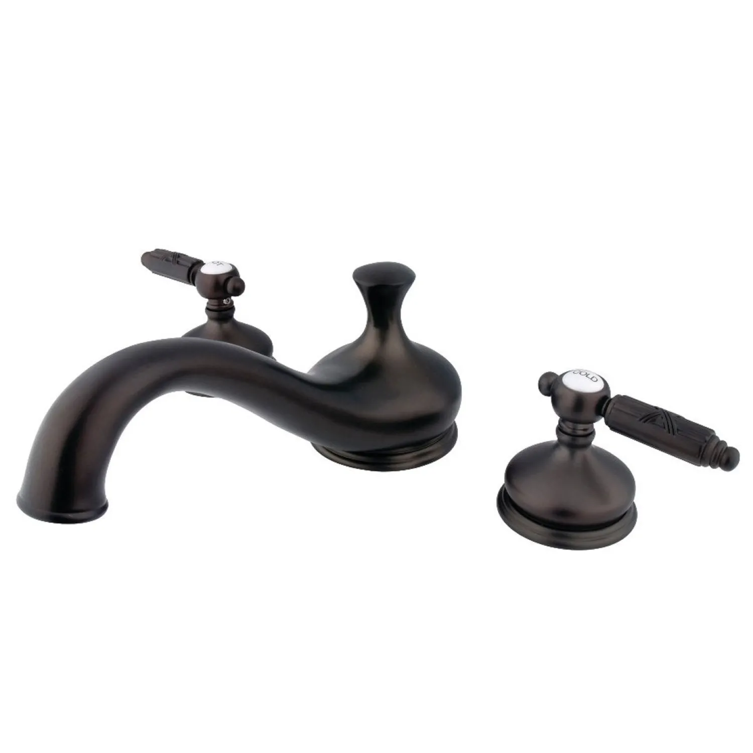 Georgian Deck Mount 3-Hole Roman Tub Filler Tub Faucets