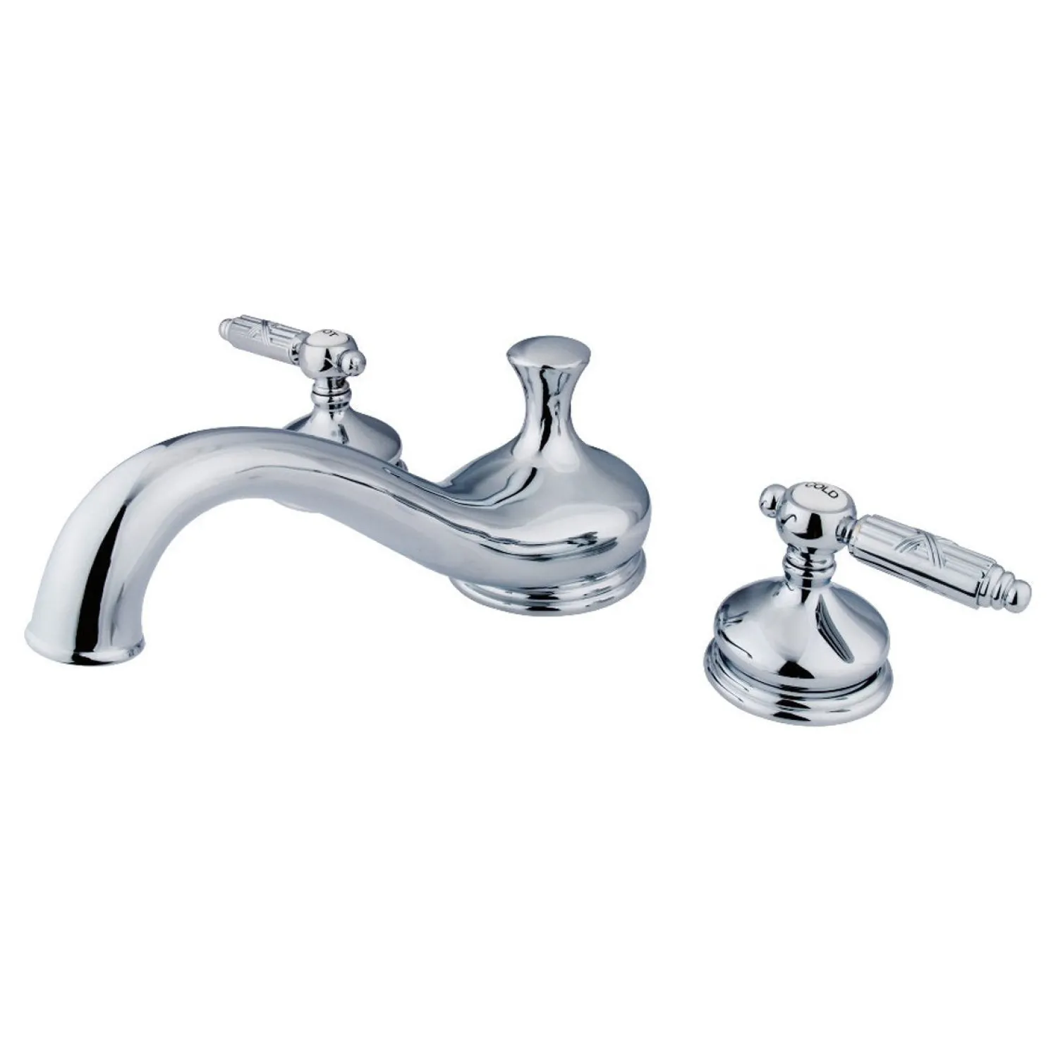 Georgian Deck Mount 3-Hole Roman Tub Filler Tub Faucets