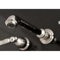 Discount Georgian Two-Handle Wall Mount Bathroom Faucet Wall Mount