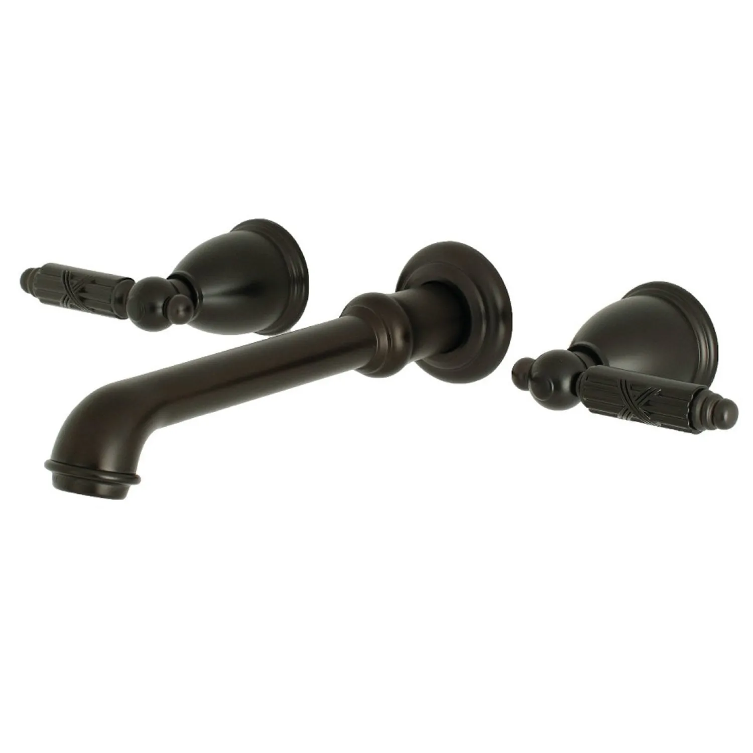 Discount Georgian Two-Handle Wall Mount Bathroom Faucet Wall Mount