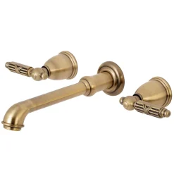 Discount Georgian Two-Handle Wall Mount Bathroom Faucet Wall Mount