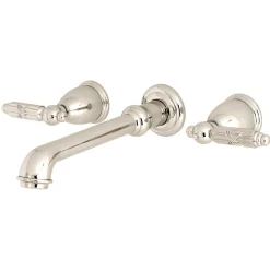 Discount Georgian Two-Handle Wall Mount Bathroom Faucet Wall Mount
