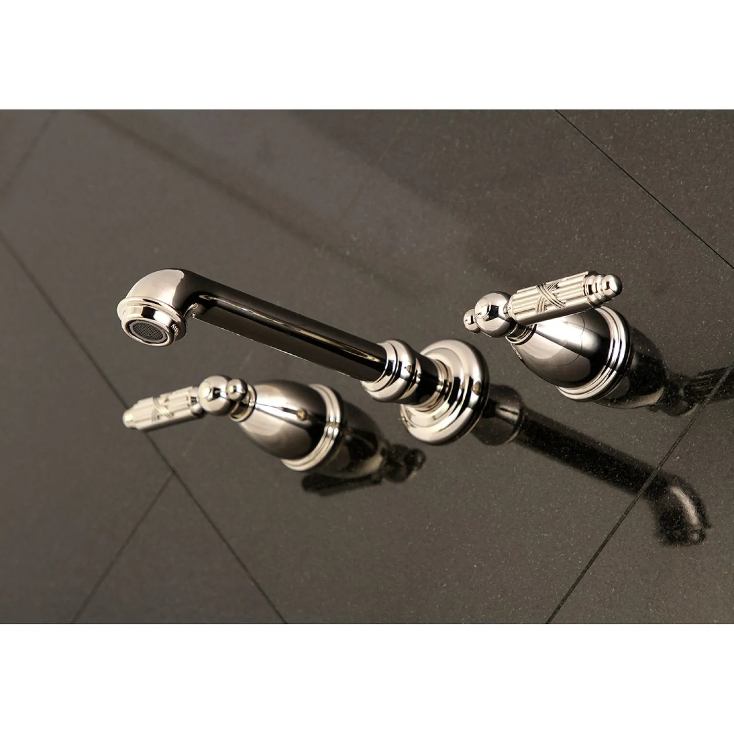 Discount Georgian Two-Handle Wall Mount Bathroom Faucet Wall Mount