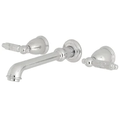 Discount Georgian Two-Handle Wall Mount Bathroom Faucet Wall Mount