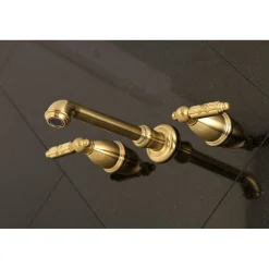 Discount Georgian Two-Handle Wall Mount Bathroom Faucet Wall Mount