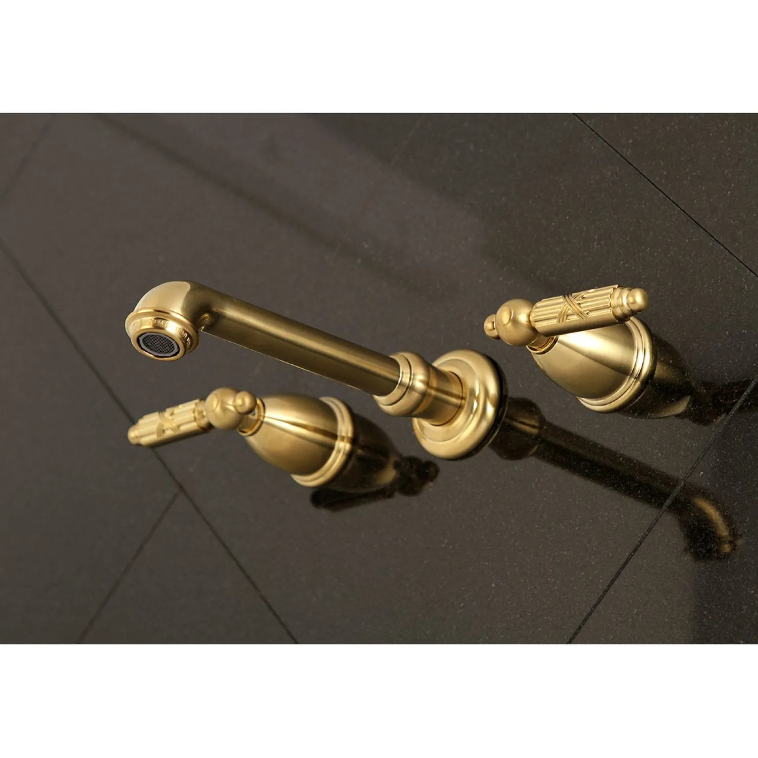 Discount Georgian Two-Handle Wall Mount Bathroom Faucet Wall Mount