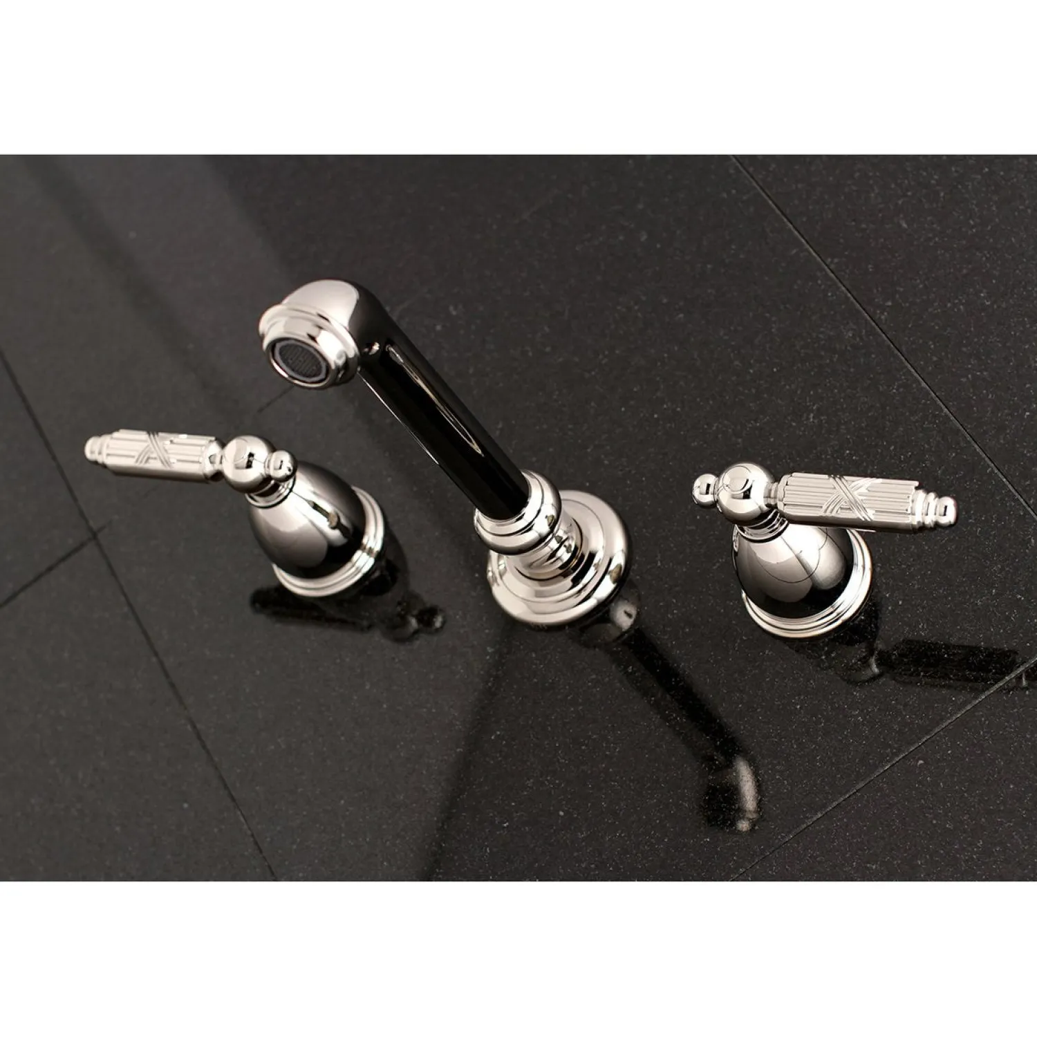 Discount Georgian Two-Handle Wall Mount Bathroom Faucet Wall Mount