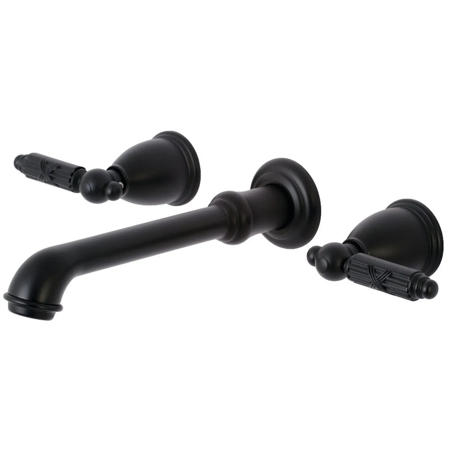Discount Georgian Two-Handle Wall Mount Bathroom Faucet Wall Mount