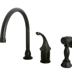 New Georgian Widespread Kitchen Faucet Widespread Kitchen Faucets|Faucets With Side Spray