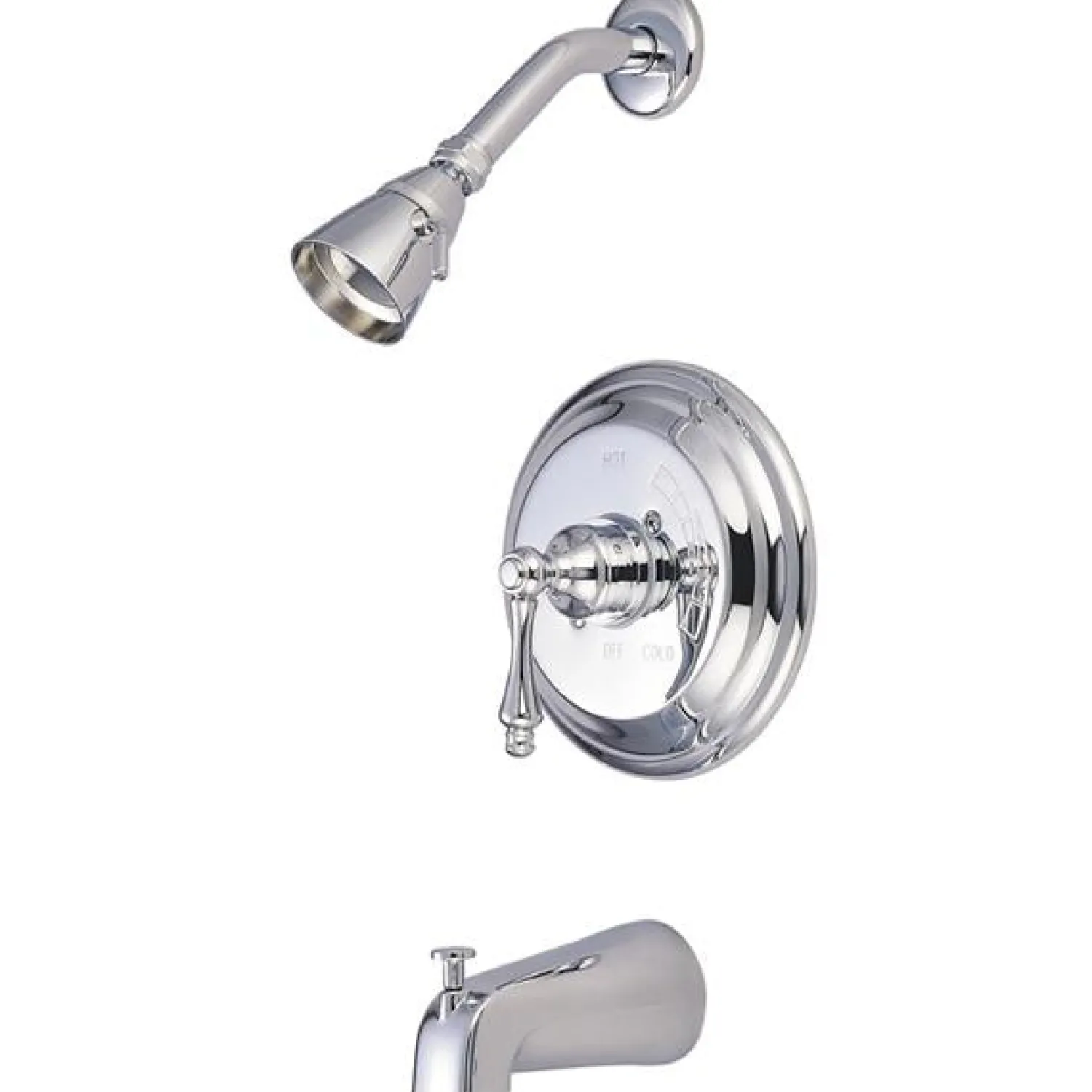 Hot GKB3631AL Water Saving Restoration Tub and Shower Faucet in Chrome with Lever Handles Tub & Shower Sets