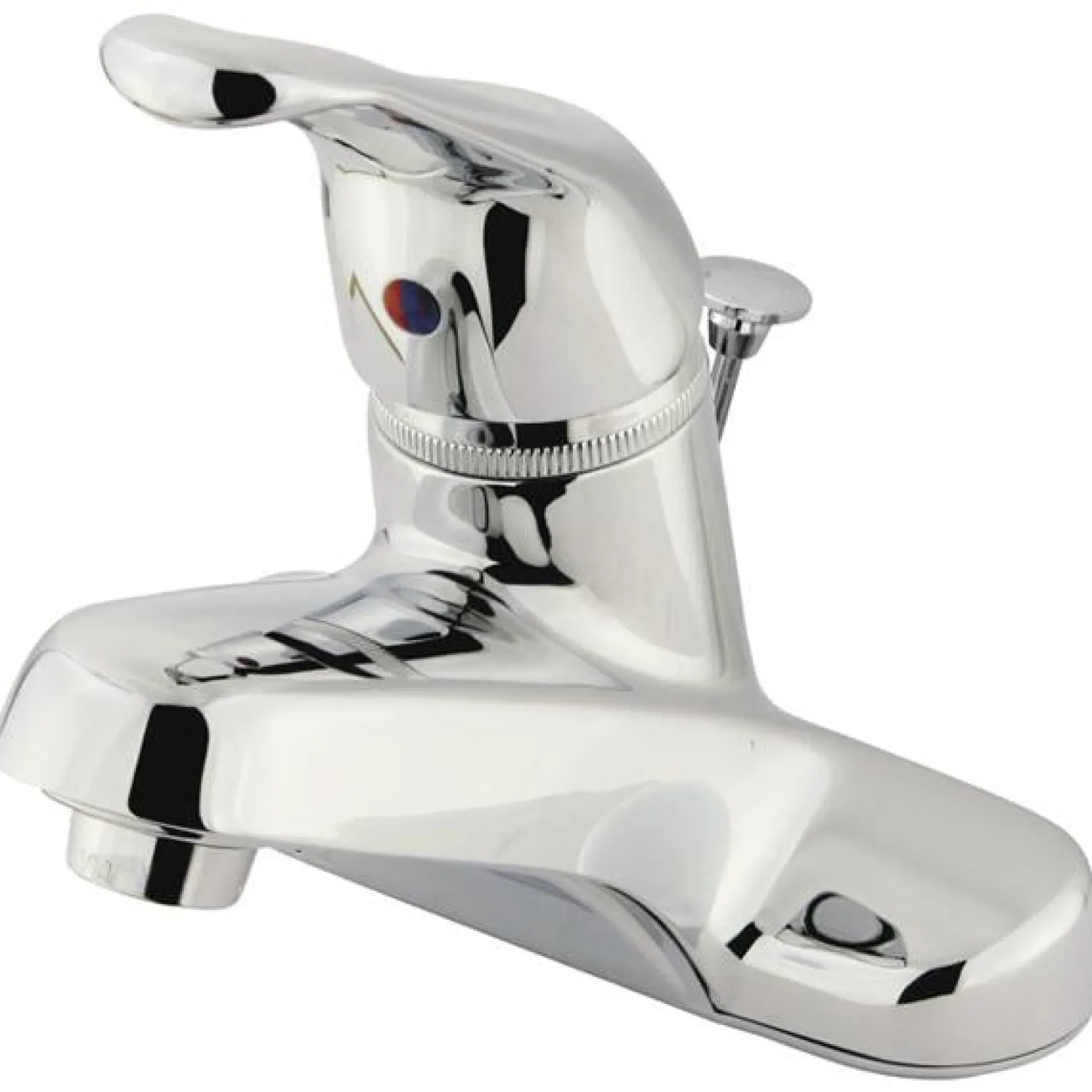 New GKB511B Water Saving Wyndham Centerset Lavatory Faucet with Single Loop Handle and Brass Pop-up in Chrome 4" Center Set