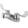 GKB181G Water Saving Vista Centerset Lavatory Faucet with Blade Handles and Brass Grid Drain in Chrome 4" Center Set