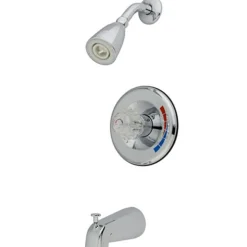Online GKB681T Water Saving Chatham Tub and Shower Faucet Trim Only with Single Acrylic Handle in Chrome Tub & Shower Sets
