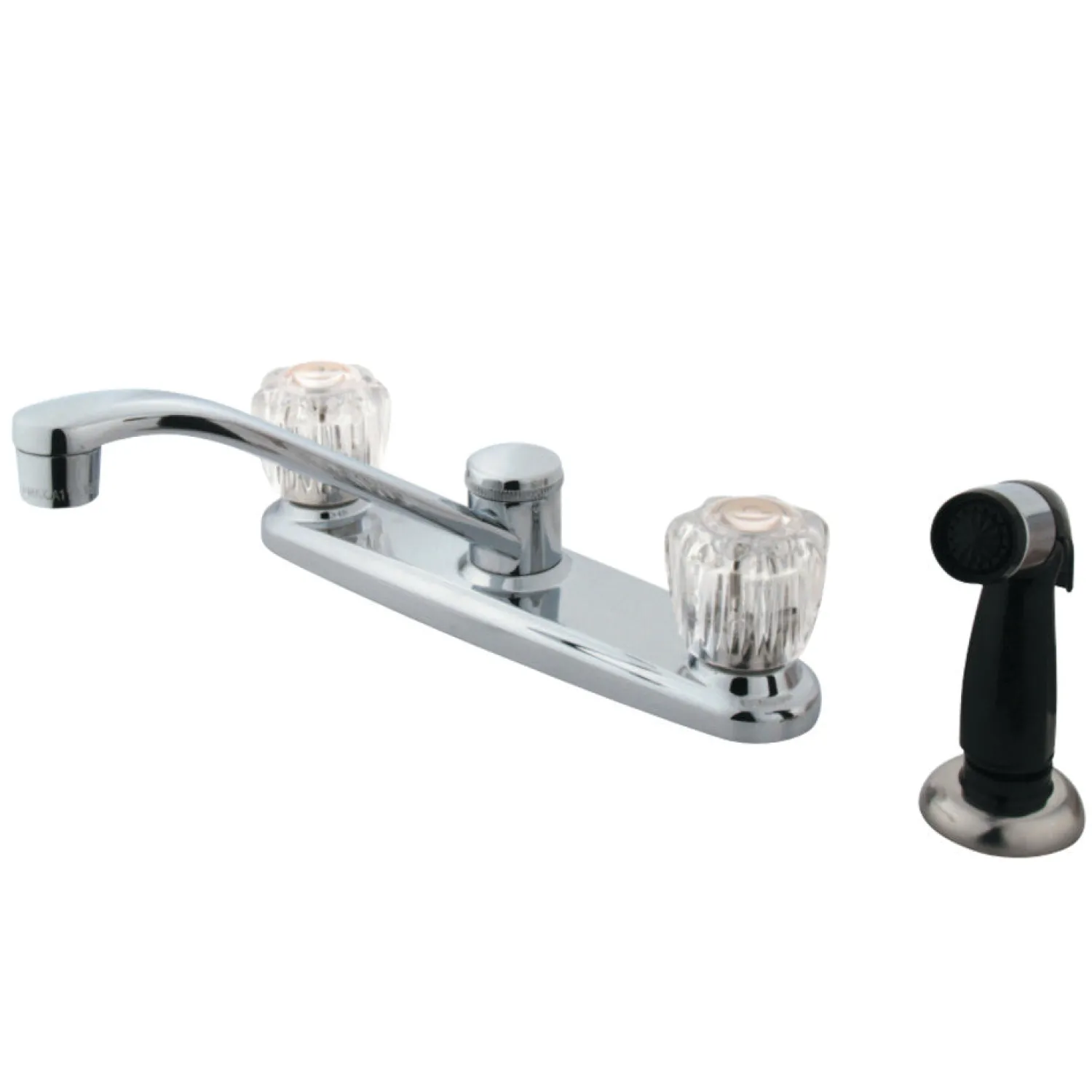 Sale GKB112 Water Saving Americana Centerset Kitchen Faucet with Acrylic Handles and Side Sprayer Faucets With Side Spray