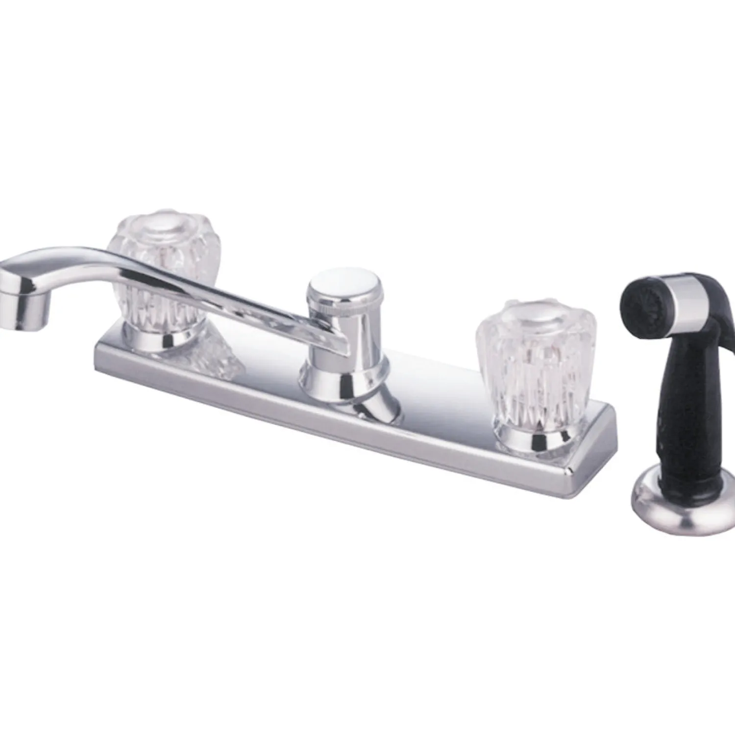 Sale GKB122 Water Saving Americana Centerset Kitchen Faucet with Acrylic Handle and Side Sprayer Faucets With Side Spray