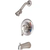 Clearance GKB698 Water Saving Chatham Tub and Shower Faucet with 1.5GPM Showerhead and Single Loop Handle in Satin Nickel Tub & Shower Sets