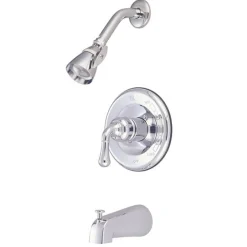New GKB1631 Water Saving Magellan Single Handle Chrome Tub and Shower Faucet with 1.5GPM Showerhead Tub & Shower Sets