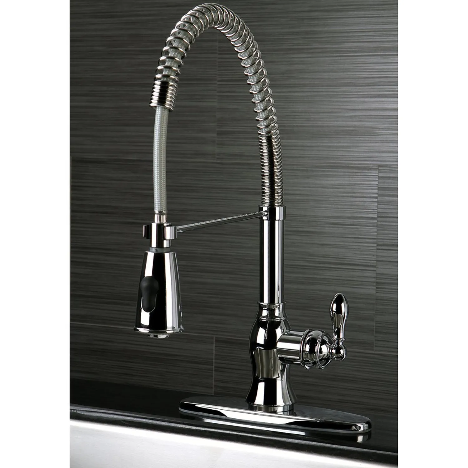 Hot Gourmetier American Classic Single-Handle Pre-Rinse Kitchen Faucet Commercial Style Faucets