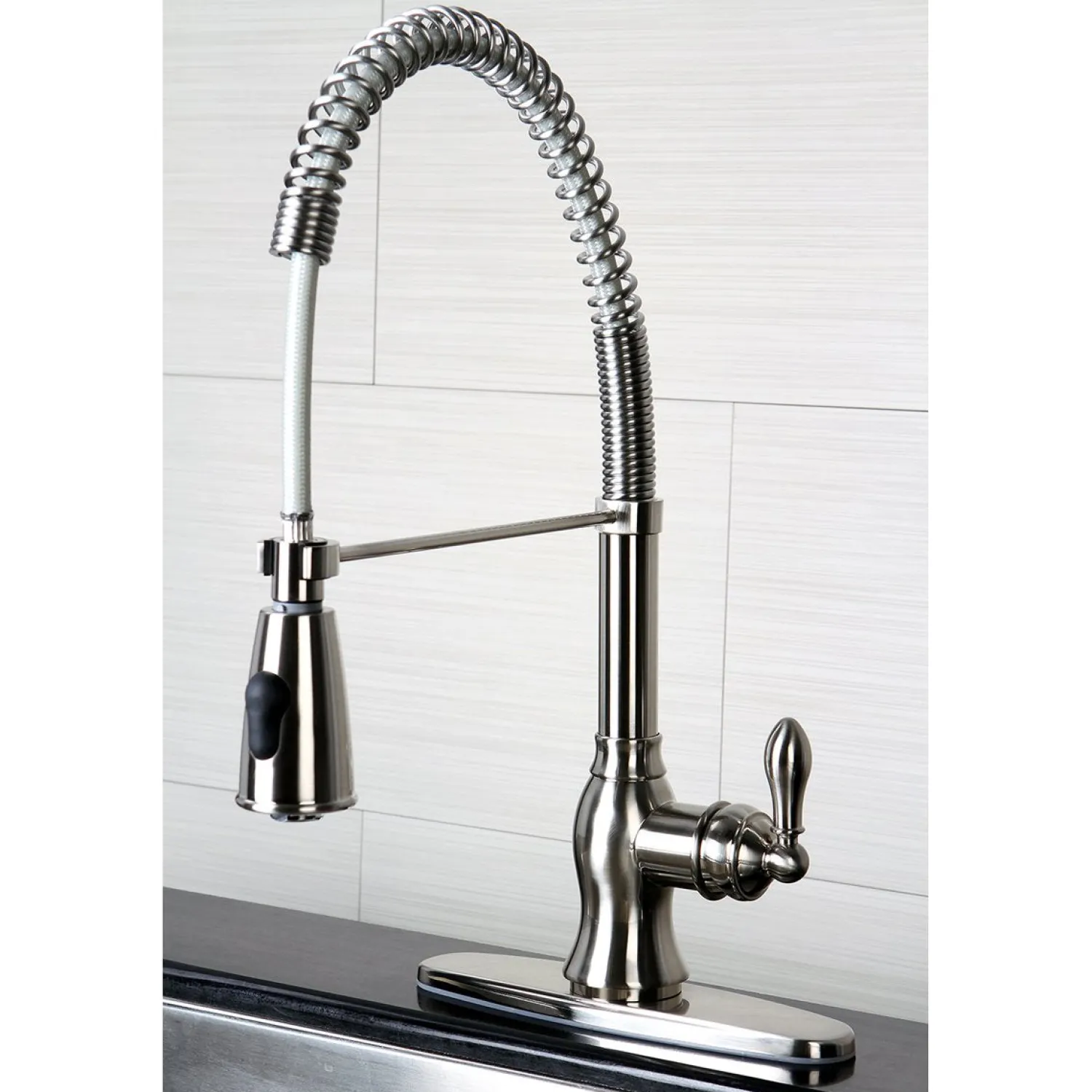 Hot Gourmetier American Classic Single-Handle Pre-Rinse Kitchen Faucet Commercial Style Faucets