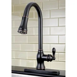 Best Gourmetier American Classic Single-Handle Pull-Down Sprayer Kitchen Faucet Single Hole