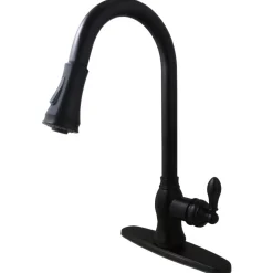 Best Gourmetier American Classic Single-Handle Pull-Down Sprayer Kitchen Faucet Single Hole
