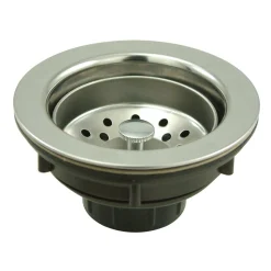 Best Gourmetier BSP1019 Kitchen Sink Waste Basket in Chrome Sink Drains, Disposer Flanges & Air Gaps