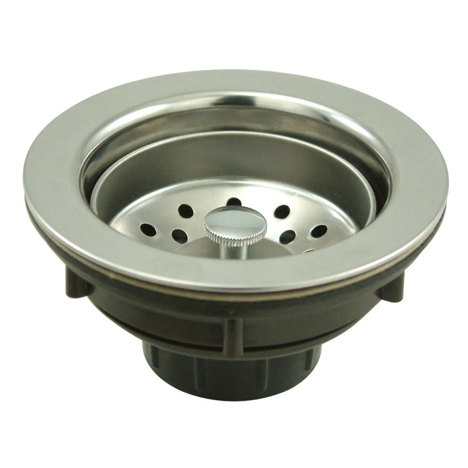 Best Gourmetier BSP1019 Kitchen Sink Waste Basket in Chrome Sink Drains, Disposer Flanges & Air Gaps