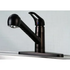 Best Gourmetier Century Single-Handle Kitchen Faucet with Pull-Out Sprayer Single Hole