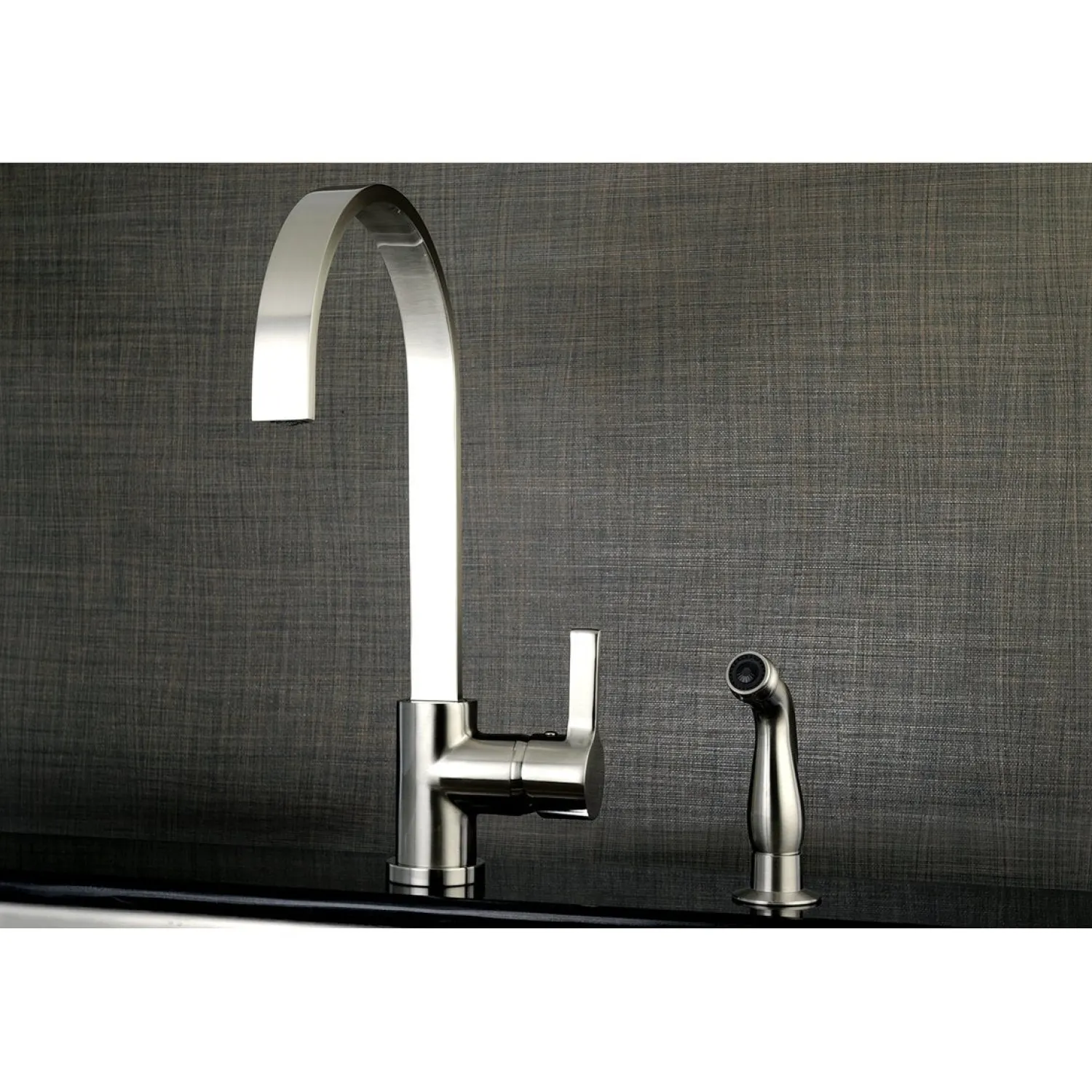 New Gourmetier Continental Single-Handle Kitchen Faucet with Side Sprayer Faucets With Side Spray