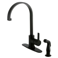 New Gourmetier Continental Single-Handle Kitchen Faucet with Side Sprayer Faucets With Side Spray