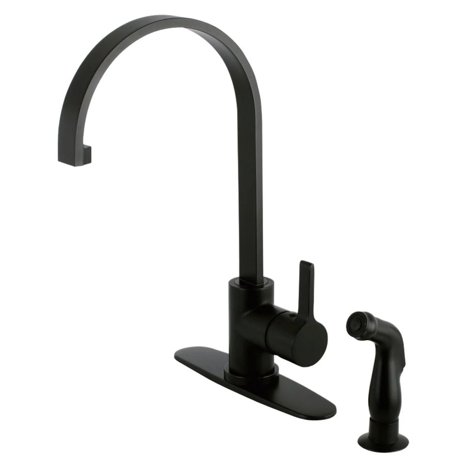 New Gourmetier Continental Single-Handle Kitchen Faucet with Side Sprayer Faucets With Side Spray