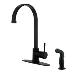 Clearance Gourmetier Concord Single-Handle Kitchen Faucet with Side Sprayer Faucets With Side Spray