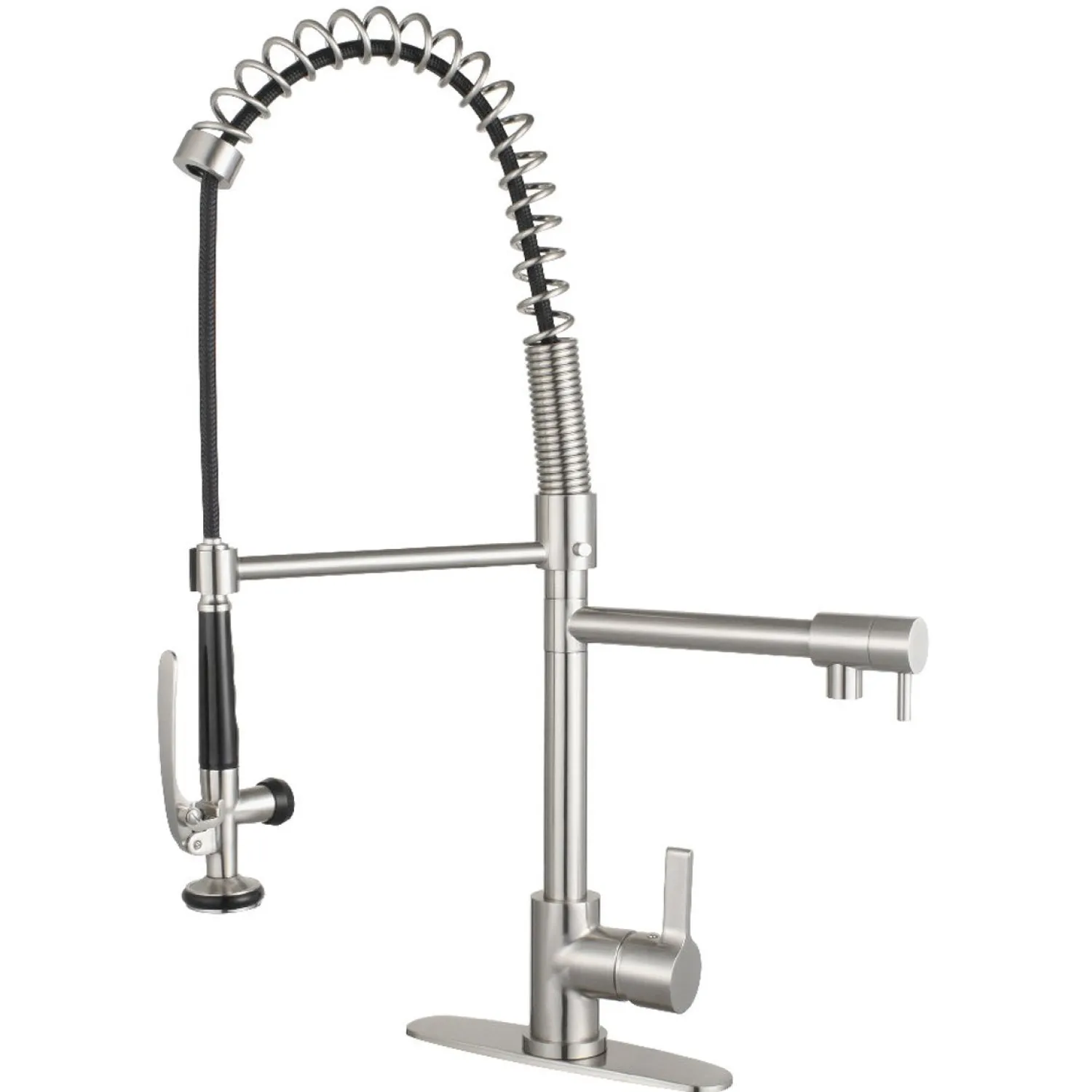 Sale Gourmetier Continental Single Hole Single-Handle Pre-Rinse Kitchen Faucet Single Hole