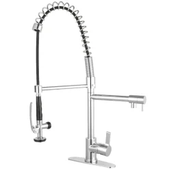 Sale Gourmetier Continental Single Hole Single-Handle Pre-Rinse Kitchen Faucet Single Hole