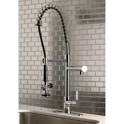 Sale Gourmetier Continental Single Hole Single-Handle Pre-Rinse Kitchen Faucet Single Hole
