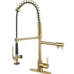 Sale Gourmetier Continental Single Hole Single-Handle Pre-Rinse Kitchen Faucet Single Hole