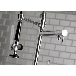 Sale Gourmetier Continental Single Hole Single-Handle Pre-Rinse Kitchen Faucet Single Hole