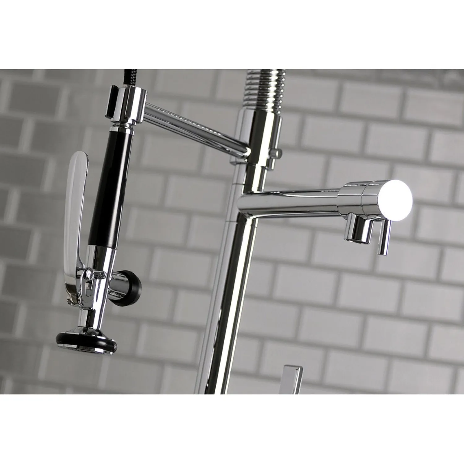 Sale Gourmetier Continental Single Hole Single-Handle Pre-Rinse Kitchen Faucet Single Hole